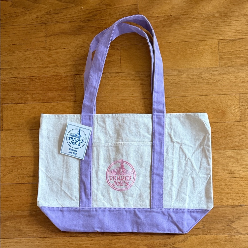 Large Trader Joe’s Tote Lavender